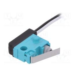 1 pcs x PANASONIC - ASQ10337 - Microswitch SNAP ACTION, 0.1A/30VDC, with lever, SPST-NO, Pos: 2
