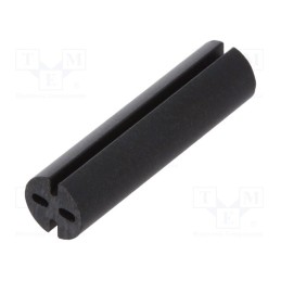 10 pcs x DREMEC - 8GE04V80571 - Spacer sleeve, LED, Øout: 5.1mm, ØLED: 5mm, L: 19mm, black, UL94V-0