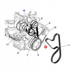 V-belt avx13 fendt x696624100000 original