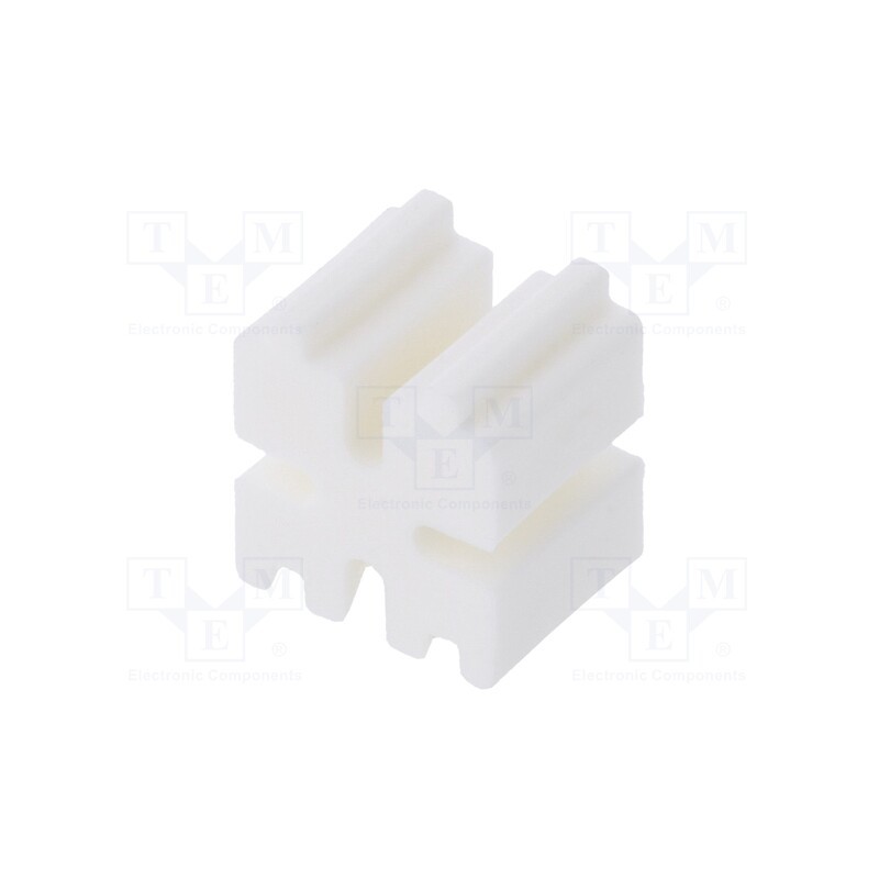 10 pcs x DREMEC - 8GE04V80500 - Spacer sleeve, LED, ØLED: 3mm, L: 4mm, natural, UL94V-0, W: 5mm