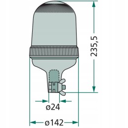 Bargain warning lamp rooster 207rla 94 12