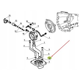 Claas wet clutch housing O ring 6005018622