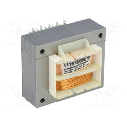 1 pcs x INDEL - TS 12/006 - Transformer: mains, 12VA, 230VAC, 9V, 9V, 650mA, 650mA, screw type