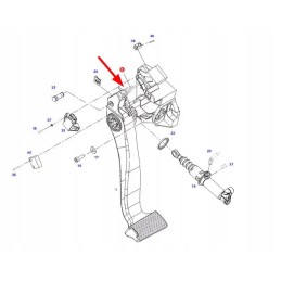 718100100260 clutch pedal lever