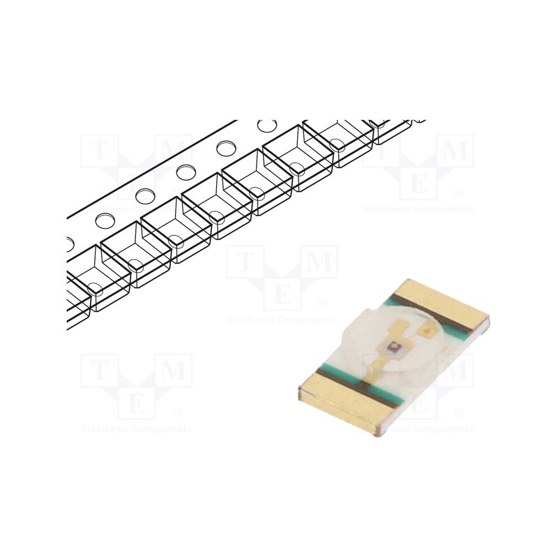 5 pcs x LITEON - LTST-C216KGKT - LED, SMD, 1206, green, 28÷71mcd, 3.2x1.6x0.6mm, 130°, 2.8÷3.6V, 20mA