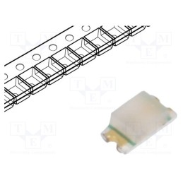 5 pcs x ROHM SEMICONDUCTOR - SML-D12M8WT86 - LED, SMD, 0603, yellow green, 10÷25mcd, 1.6x0.8x0.55mm, 2.2V, 20mA