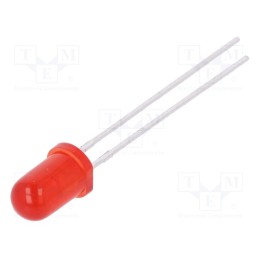 5 pcs x KINGBRIGHT ELECTRONIC - L-7113ID - LED, 5mm, red, 25÷50mcd, 30°, Front: convex, 1.9÷2.3V, No.of term: 2