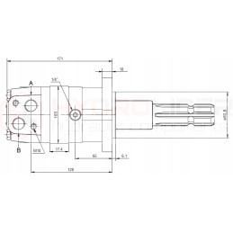 Hydraulic motor sms 100 o4w for hydrolider