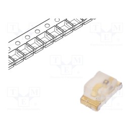5 pcs x KINGBRIGHT ELECTRONIC - KPT-1608SECK - LED, SMD, 0603, orange, 120÷250mcd, 1.6x0.8x0.75mm, 120°, 2.1÷2.5V