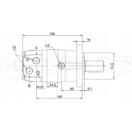 Hydraulic motor sms 200 o4w32 p90t hydrolider