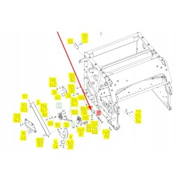 102439203 concave adjustment pin, right