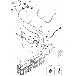 Battery switch new holland cx 84004375