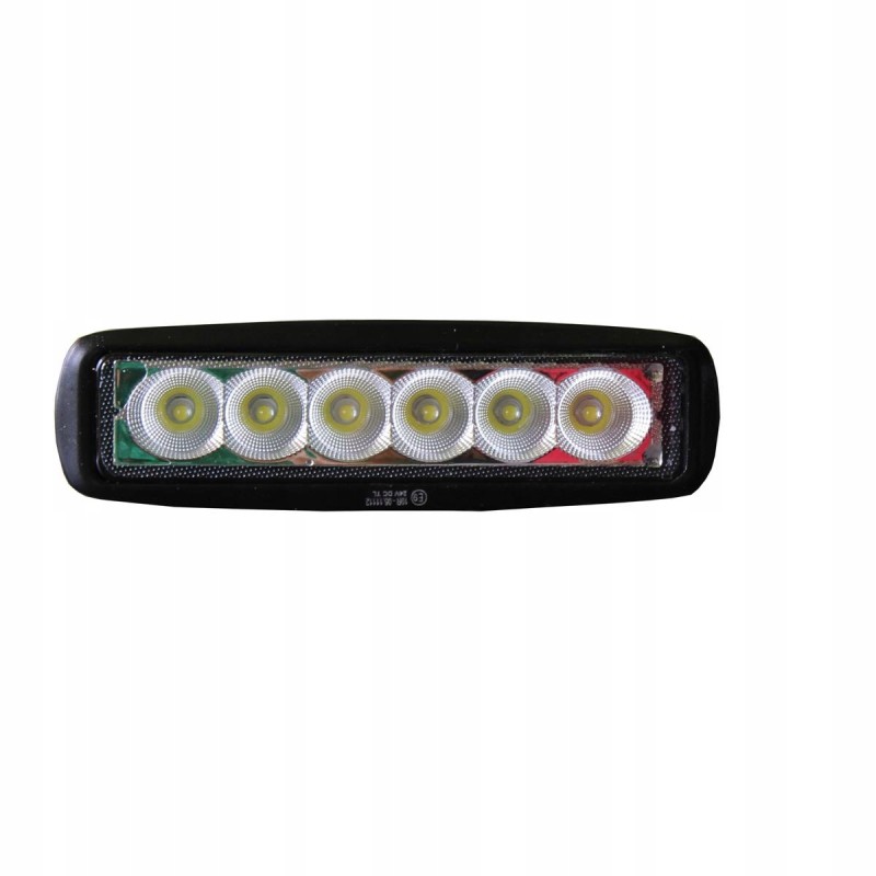 LED work lamp 6x3w 12v 24v flat 18w