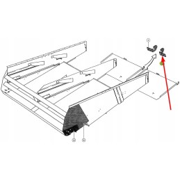 600916 2 left hook of the sieve box