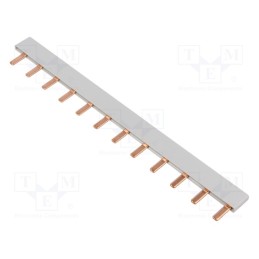 1 pcs x SIEMENS - 5ST3602 - Busbar, 10mm2, Poles: 1, 63A, No.of mod: 12, 211.5mm