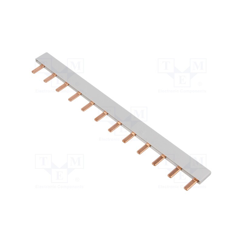 1 pcs x SIEMENS - 5ST3602 - Busbar, 10mm2, Poles: 1, 63A, No.of mod: 12, 211.5mm