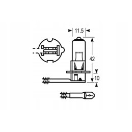 Vlc0483 halogen bulb h3 12v 100w vapormatic