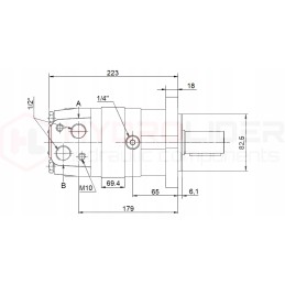 Hydraulic motor sms 400 o4w32 pt hydrolider