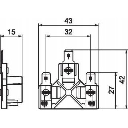 Connection cube for Wesem headlights
