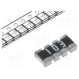 100 pcs x ROYAL OHM - 4D02WGJ0120TCE - Resistor network: Y, SMD, R: 12Ω, ±5%, 62.5mW, No.of resistors: 4