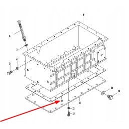 4l22bt 015111m oil pan cover gasket