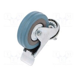 1 pcs x RADER - CKLA-PG 75S-HC - Transport wheel, Ø: 75mm, W: 21mm, H: 100mm, torsional with lock
