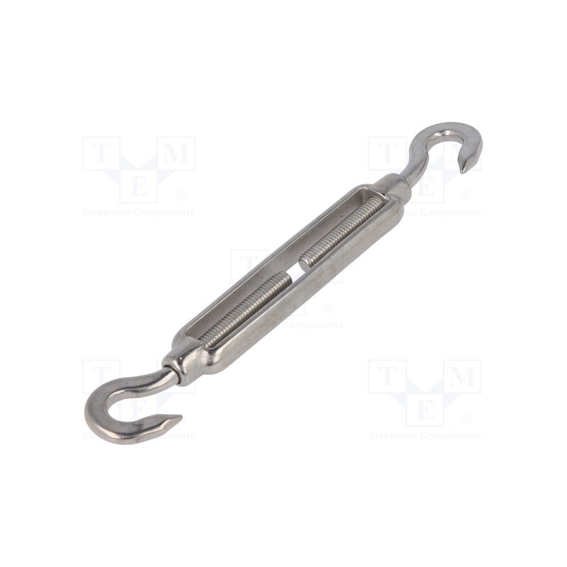1 pcs x KRAFTBERG - SCI-B-M5-A4 - Turnbuckle, acid resistant steel A4, for rope, hook/hook, 8mm
