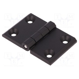 1 pcs x ELESA+GANTER - GN 237-ZD-76-50-A-SW - Hinge, Width: 76mm, zinc and aluminium alloy, black, H: 50mm