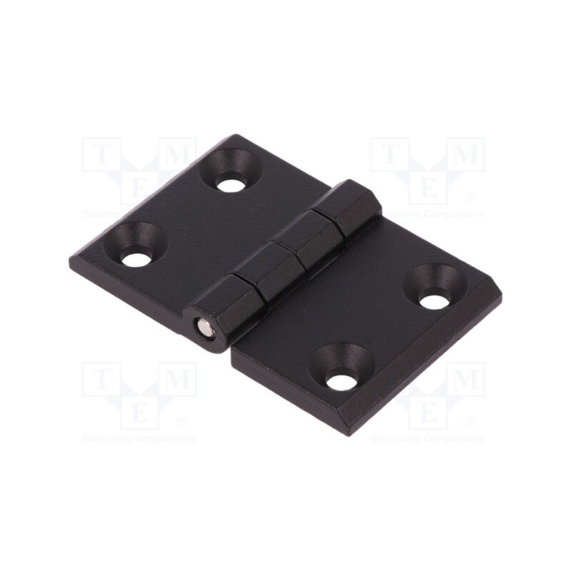 1 pcs x ELESA+GANTER - GN 237-ZD-76-50-A-SW - Hinge, Width: 76mm, zinc and aluminium alloy, black, H: 50mm