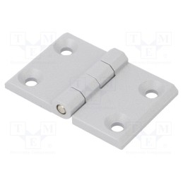 1 pcs x ELESA+GANTER - GN 237-ZD-76-50-A-SR - Hinge, Width: 76mm, zinc and aluminium alloy, silver, H: 50mm
