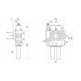 Set of 2 sec to turn joystick splitter cables