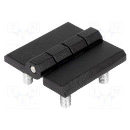 1 pcs x ROZTOCZE - 3.ZN60.002-04 - Hinge, Width: 40mm, zinc and aluminium alloy, black, H: 40mm