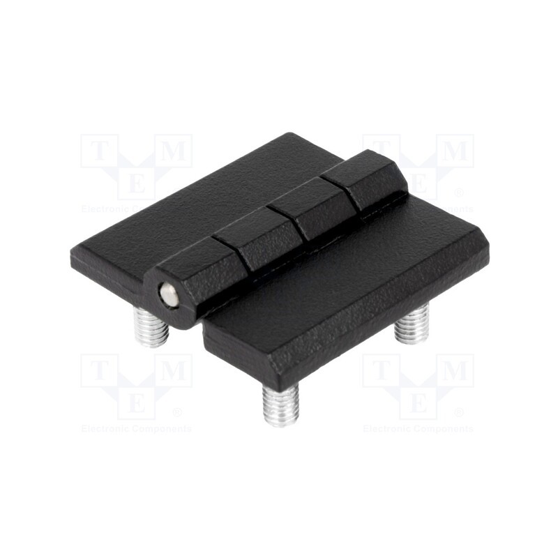 1 pcs x ROZTOCZE - 3.ZN60.002-04 - Hinge, Width: 40mm, zinc and aluminium alloy, black, H: 40mm