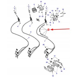 Acw1113800 hydraulic control cable cover