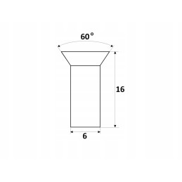 Flat rivet 6x16 pack 500 g claas 237663 000237663