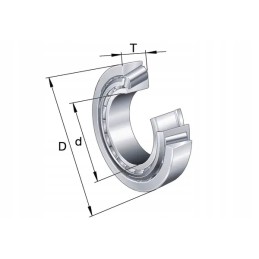 Tapered roller bearing 40x90x25 25 mm ina fag
