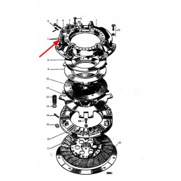 1031854m1 clutch housing connector