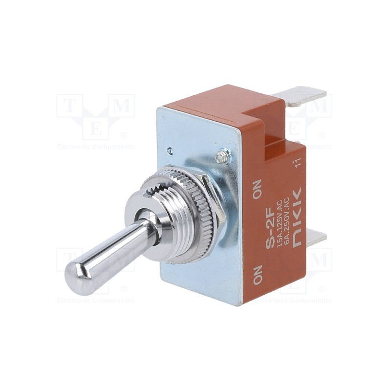 1 pcs x NKK SWITCHES - S2F - Switch: toggle, Pos: 2, SPDT, ON-ON, 20A/125VAC, 20A/30VDC, -10÷70°C