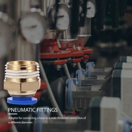 Brass pneumatic quick connector 10 pcs