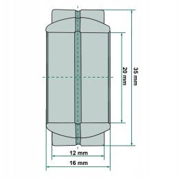 Steyr power steering actuator bearing 5190901 ge20es