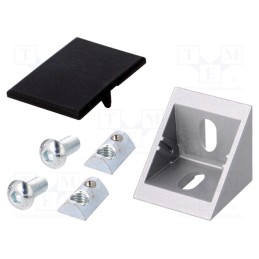 1 pcs x FATH - 093W401N08S03 - Angle bracket, for profiles, Width of the groove: 8mm, Size: 40mm