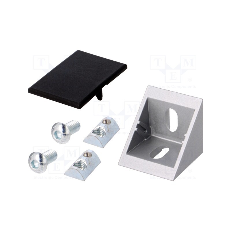 1 pcs x FATH - 093W401N08S03 - Angle bracket, for profiles, Width of the groove: 8mm, Size: 40mm