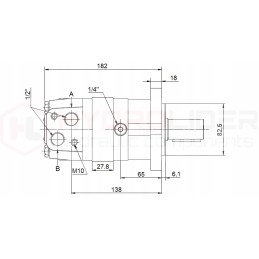 Hydraulic motor sms 160 o4w32 p hydrolider