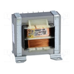 1 pcs x INDEL - TS 12/007 - Transformer: mains, 12VA, 230VAC, 9V, 9V, 650mA, 650mA, screw type
