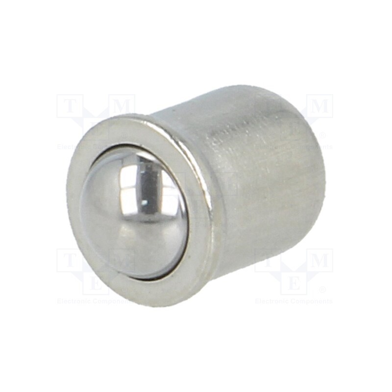 1 pcs x ELESA+GANTER - GN 614-5-NI - Smooth ball spring plunger, stainless steel, L: 6mm, F1: 3N