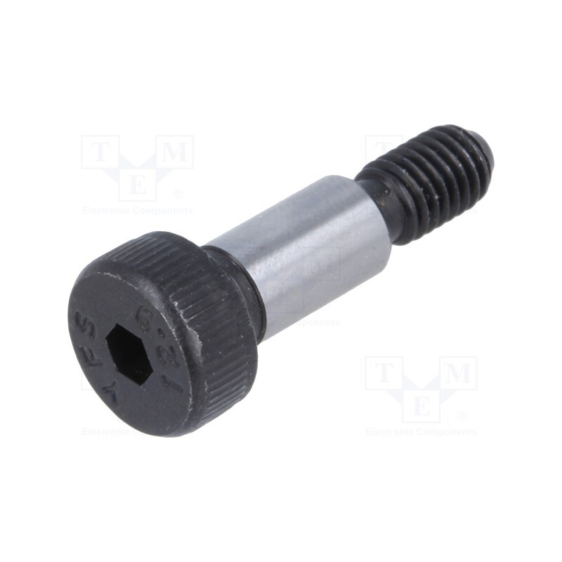 1 pcs x ELESA+GANTER - ISO 7379-6-M5-12 - Shoulder screw, steel, M5, 0.8, Thread len: 9.5mm, hex key, HEX 3mm