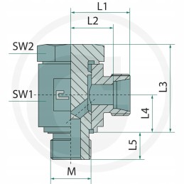 Banjo BB eyelet connection m26x1 5 g1 2