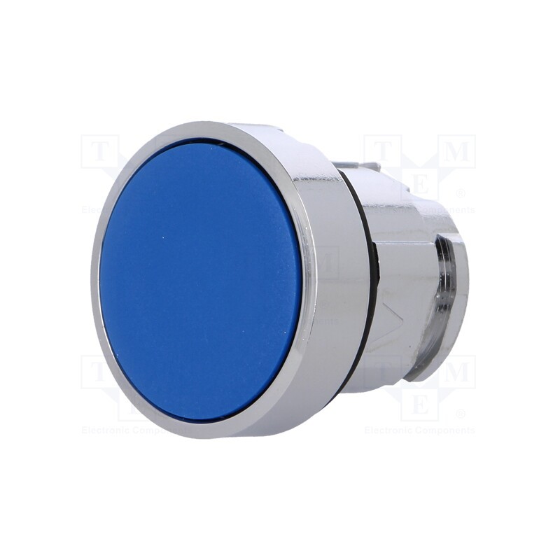 1 pcs x SCHNEIDER ELECTRIC - ZB4BA6 - Switch: push-button, 22mm, Stabl.pos: 1, blue, none, IP66, flat