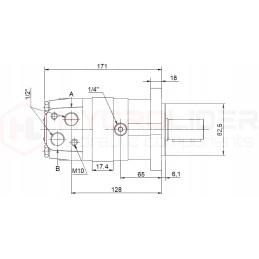 Hydraulic motor sms 100 o4w32 t hydrolider