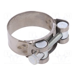 1 pcs x MPC INDUSTRIES - S2040 - T-bolt clamp, W: 20mm, Clamping: 10÷43mm, chrome steel AISI 430, S